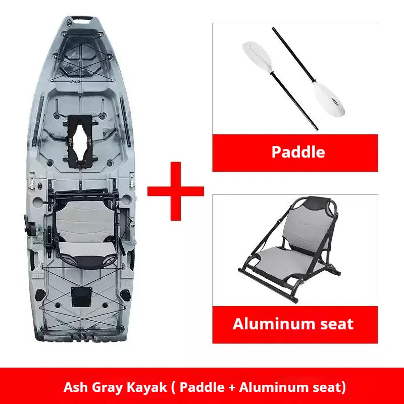 Modular Kayak Electric Pedal Driven HDPE Fishing Boat Portable Take Apart Canoe Motorized Lightweight Durable Accessories Gear