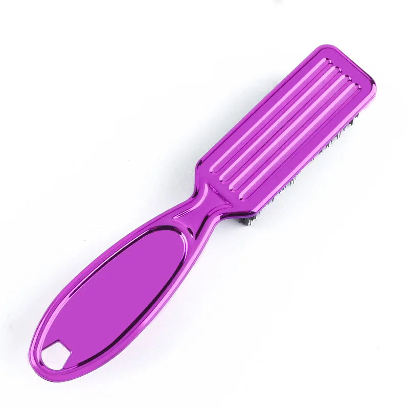 Six Colors Comb Brush  Small Beard Styling Brush Professional Shave Beard Brush Barber Vintage Carving Cleaning Brush