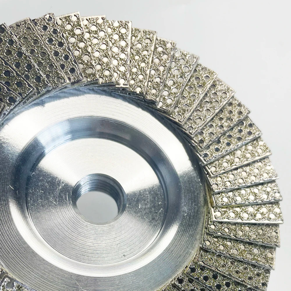4" 100mm Diamond Flap Disc Electroplated Grinding Wheel For Polishing Marble Granite Stone Abrasive Tool For Ceramic Tile