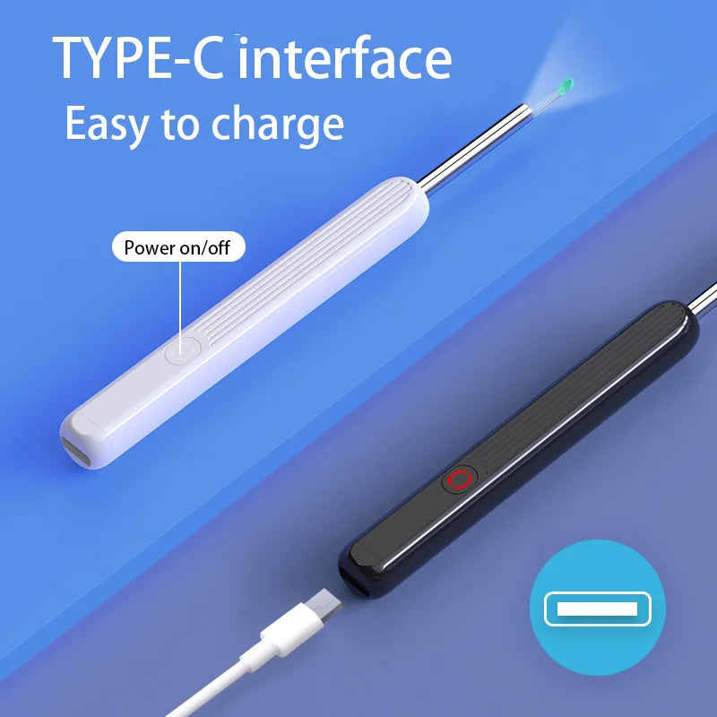 Visual Ear Cleaner Wireless Smart Otoscope With 1296p Camera Ear Wax Removal Tool Ear Endoscope Ear Tools Health Care Kit NE3