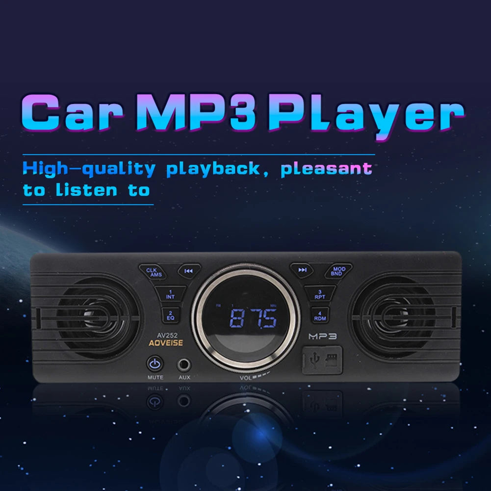 Car Radio MP3 Audio Player 2.4 Inch Display MP3 Car Multimedia Player Support for TF MINI USB AUX Interface Bluetooth-compatible