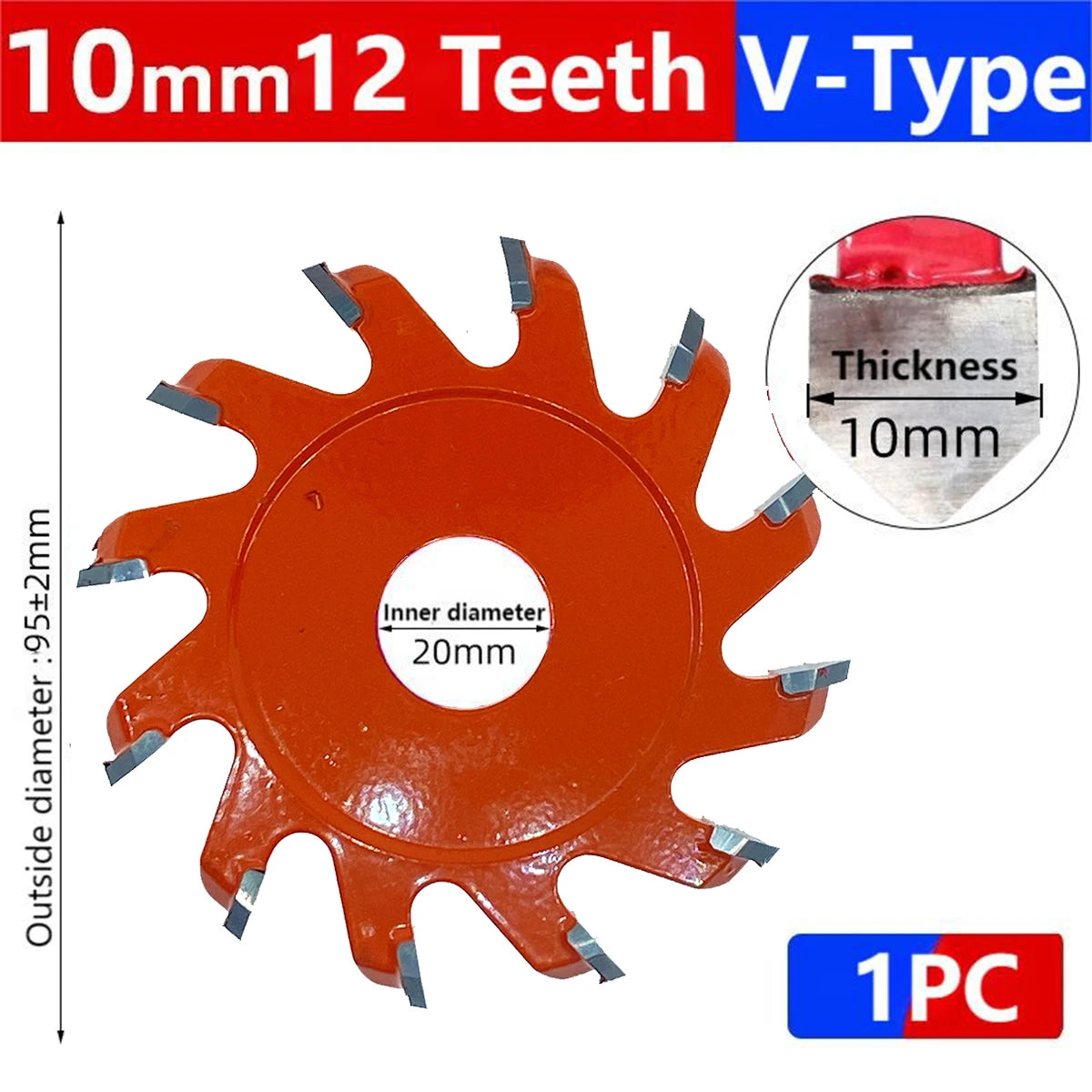 U/V-type 6/8/12 Teeth Cutting Blade