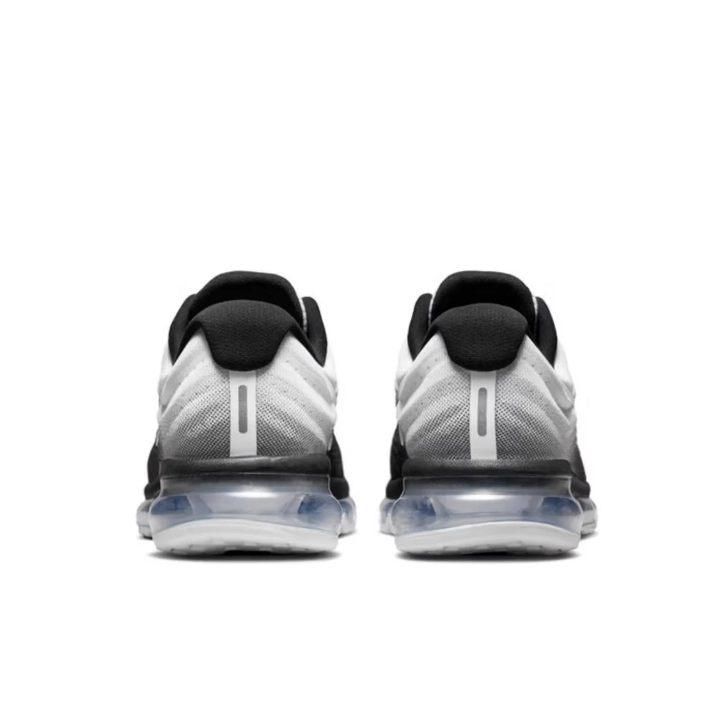 Nike's New Visual Full-Length Air Cushion Comfortable Shock-Absorbing Fitness Daily Men's Running Shoes Air Max Series Lightweight Durable Wear-Resistant Casual Shoes Black and White Gradient Color Trendy Versatile Sneakers a