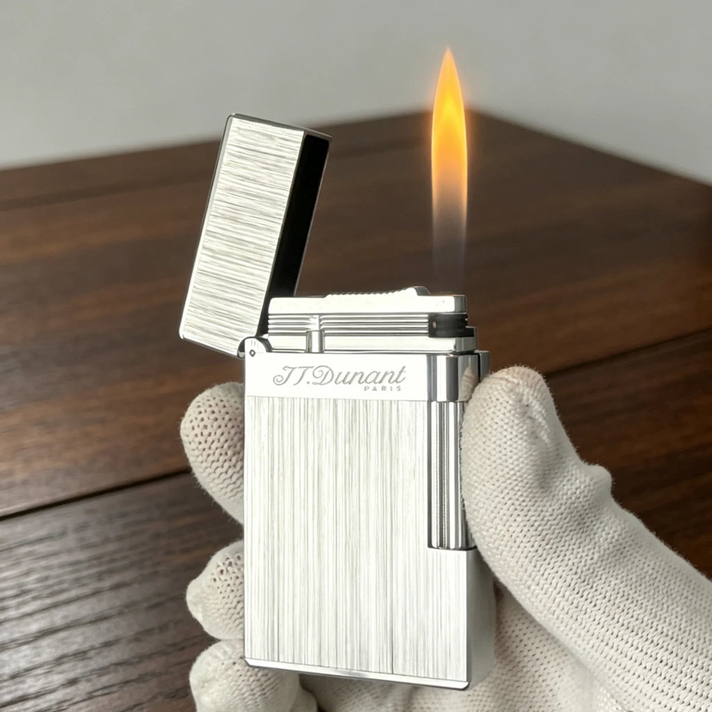 Vintage Brass Lighter with Crisp Ping Sound, Engravable, Perfect Gift for Men, Birthday & Anniversary