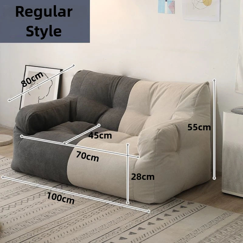 Double Lazy Person Sofa Small Comfortable Leisure Recliner Sponge Compression Sofa Living Room Couches Large Removable Washable