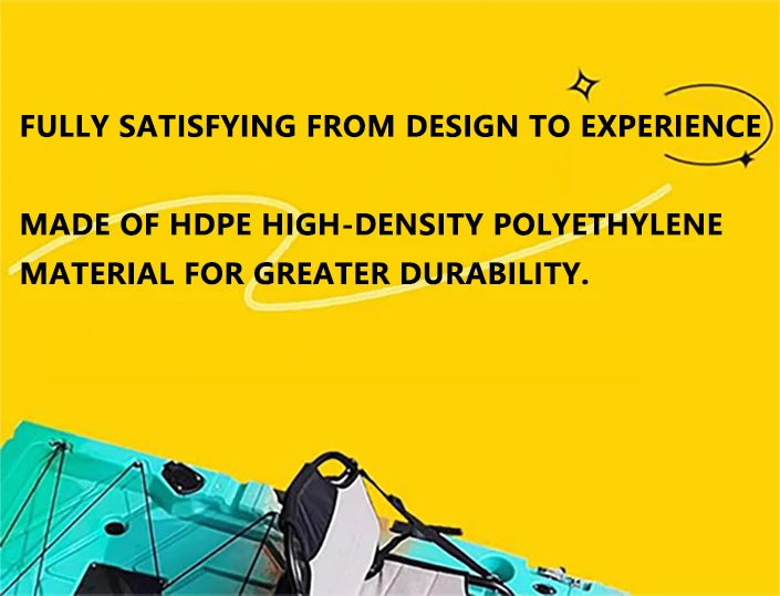 Modular Kayak Electric Pedal Driven HDPE Fishing Boat Portable Take Apart Canoe Motorized Lightweight Durable Accessories Gear