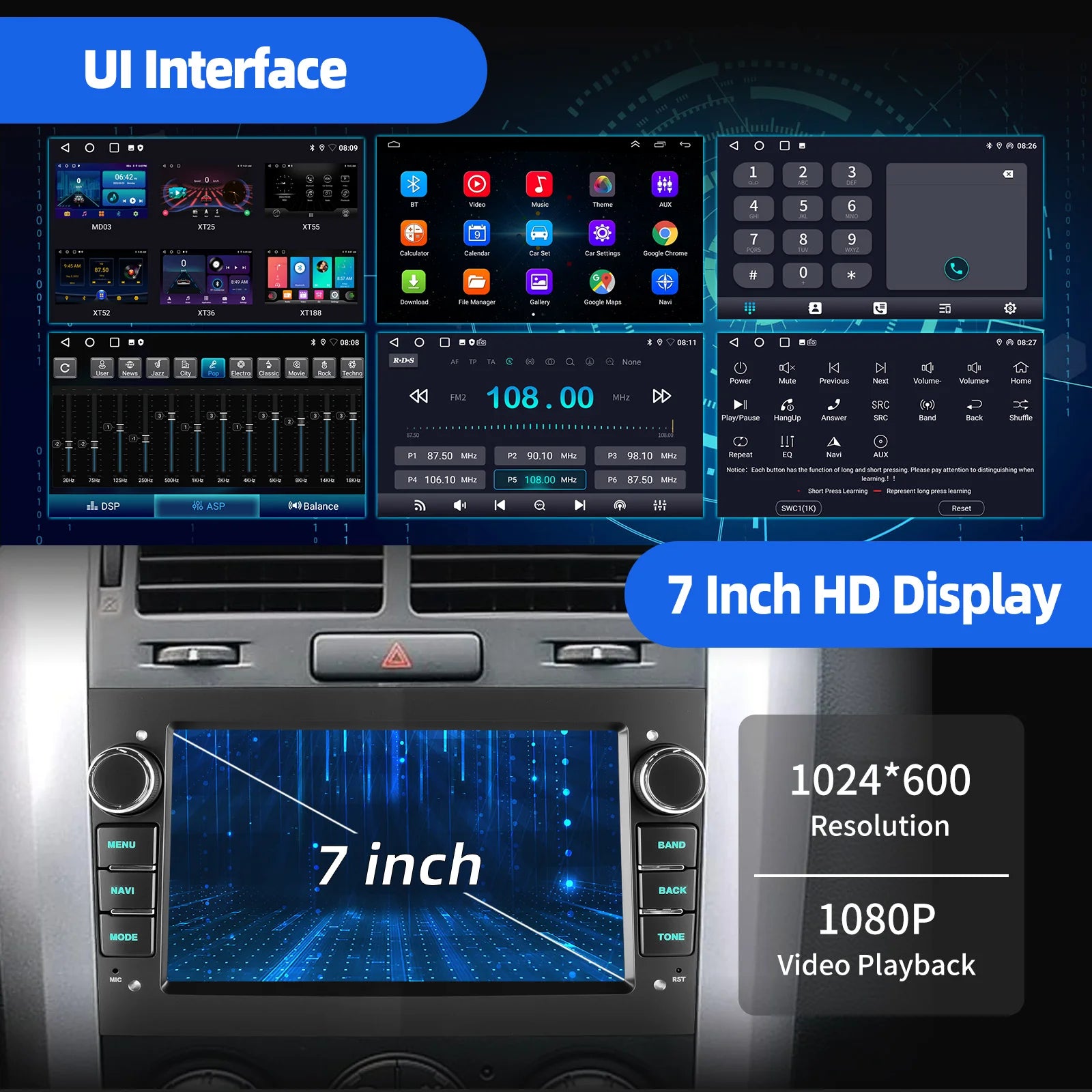 ESSGOO Car Radio CarPlay Android 15 For Opel Astra Vectra Vauxhall Antara Zafira Corsa C D Vivaro Meriva Auto ﻿