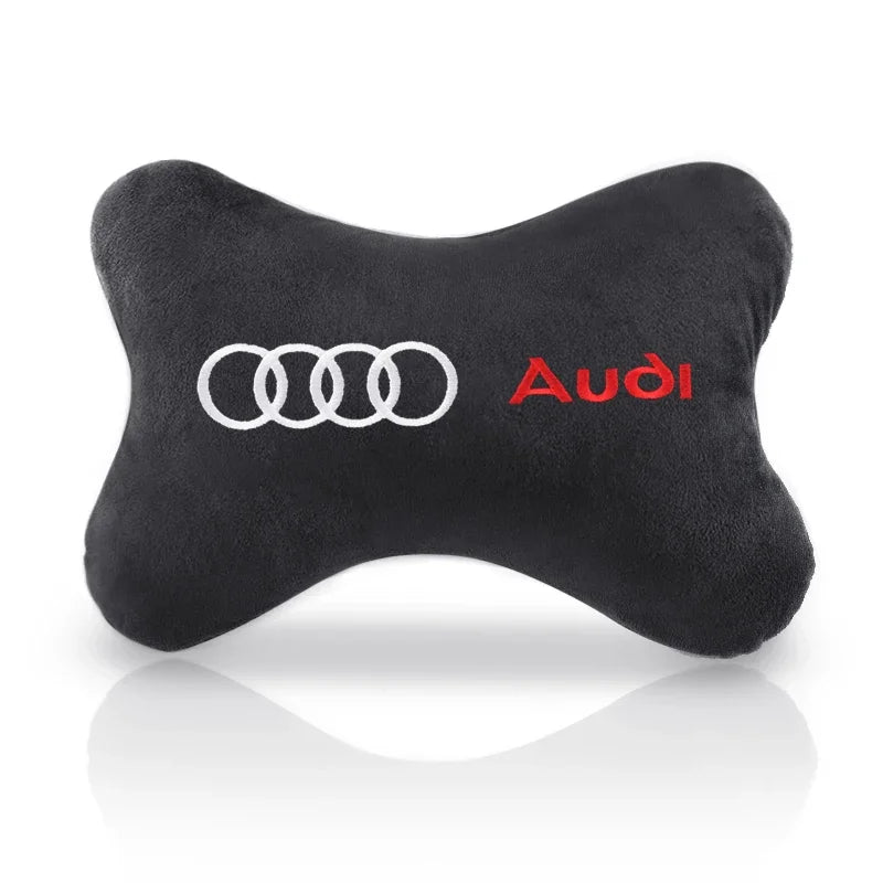 Car Neck Pillow Headrest Pad for Audi sline A4  B7 B8 B9 A3 8P 8V 8L A5 A6 C6 C5 C7 4F A1 A7 A8 Q2 Q3 Q5 Q7 RS3 RS4 RS5 RS6 TT