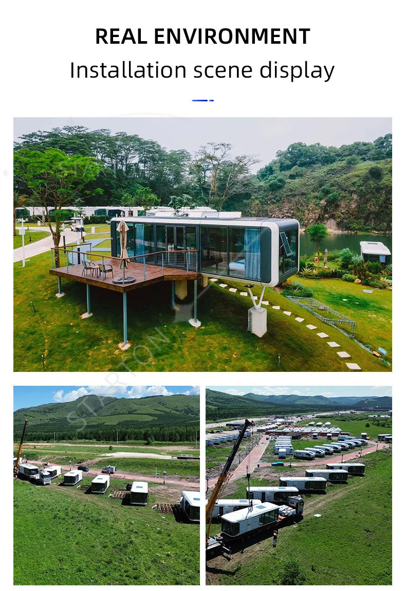 Capsule House Space Capsule With Intelligent S custom.2 Stories Frame House Prefabricated Prefab Modern Home Luxury Houses