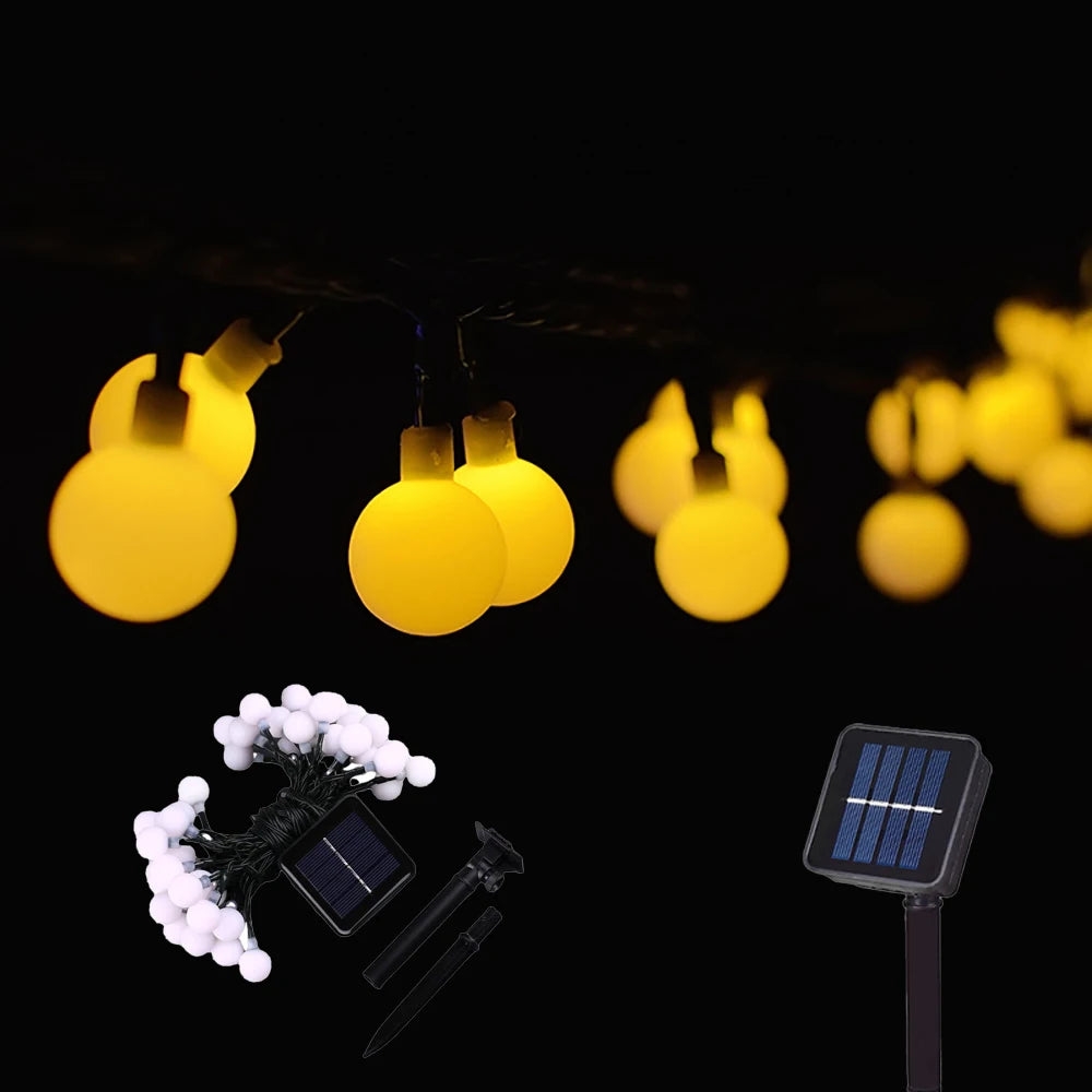 100LED Solar String Flowers Fairy Lights 10m 20m Waterproof Outdoor Solar String Lights Decorated Garden Christmas Holiday light