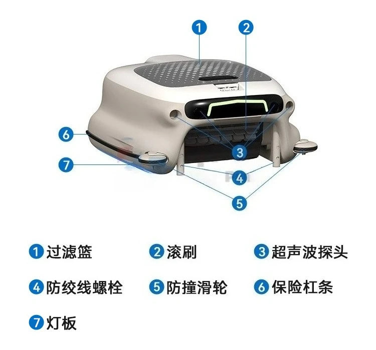 Wireless Automatic Surface Skimmer Pool Cleaning Robot – Floating Debris Collector with Leaf Collection for Swimming Pools