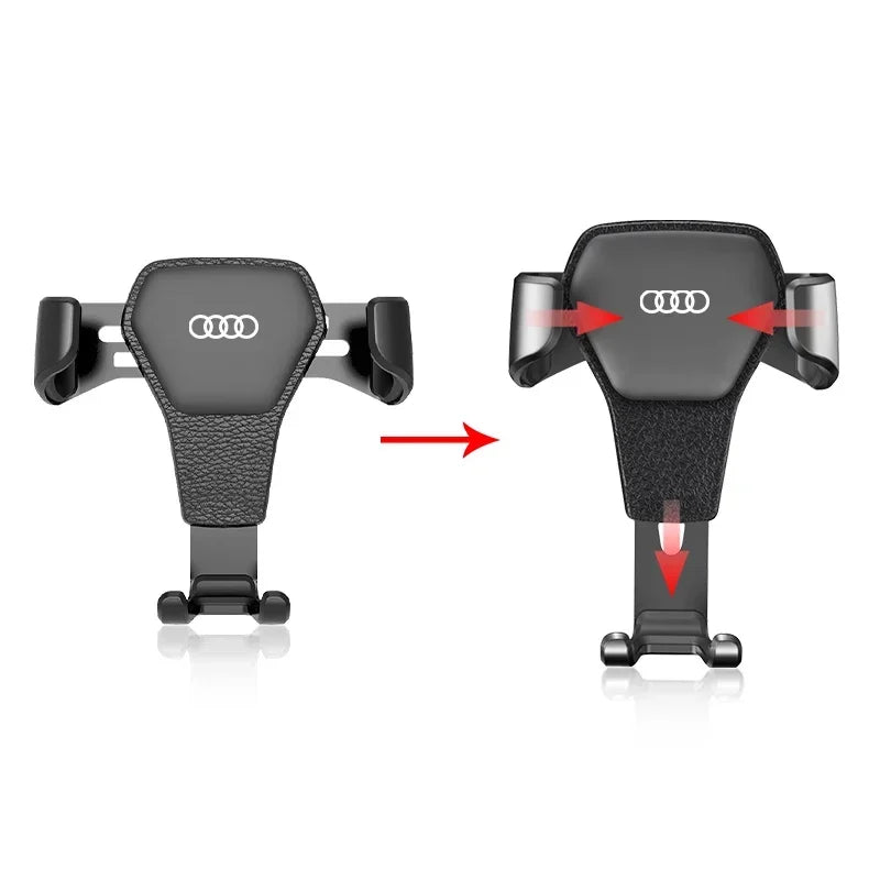 Support de fixation de téléphone GPS pour grille d'aération de voiture, emblème spécifique pour Audi S Line TT Q2 Q3 Q5 Q7 Q8 A3 A4 A5 A6 A7 R8 B5 B6 B7 B8 C5