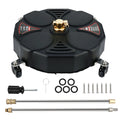 New 13 Inch Pressure Washer Surface Cleaner with 4 Wheels 1/4 Quick Connect Professional 2500PSI Patio Cleaner Car/Floor Washer