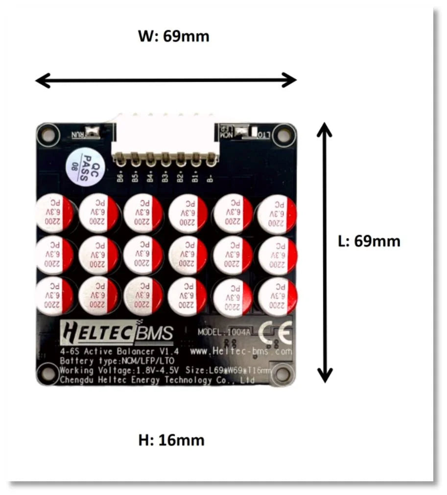 5A 5.5A  Active Equalizer Balancer Lifepo4 / Lipo/ LTO Battery Energy equalization Capacitor 3S 4S 5S 6S 7S 8S 14S 16S 20S 24S