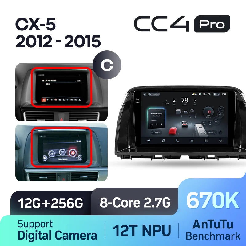 TEYES CC4 PRO For Mazda CX5 CX-5 CX 5 2012-2015 CarPlay Android Auto 2DIN Car Play Radio Multimedia Stereo