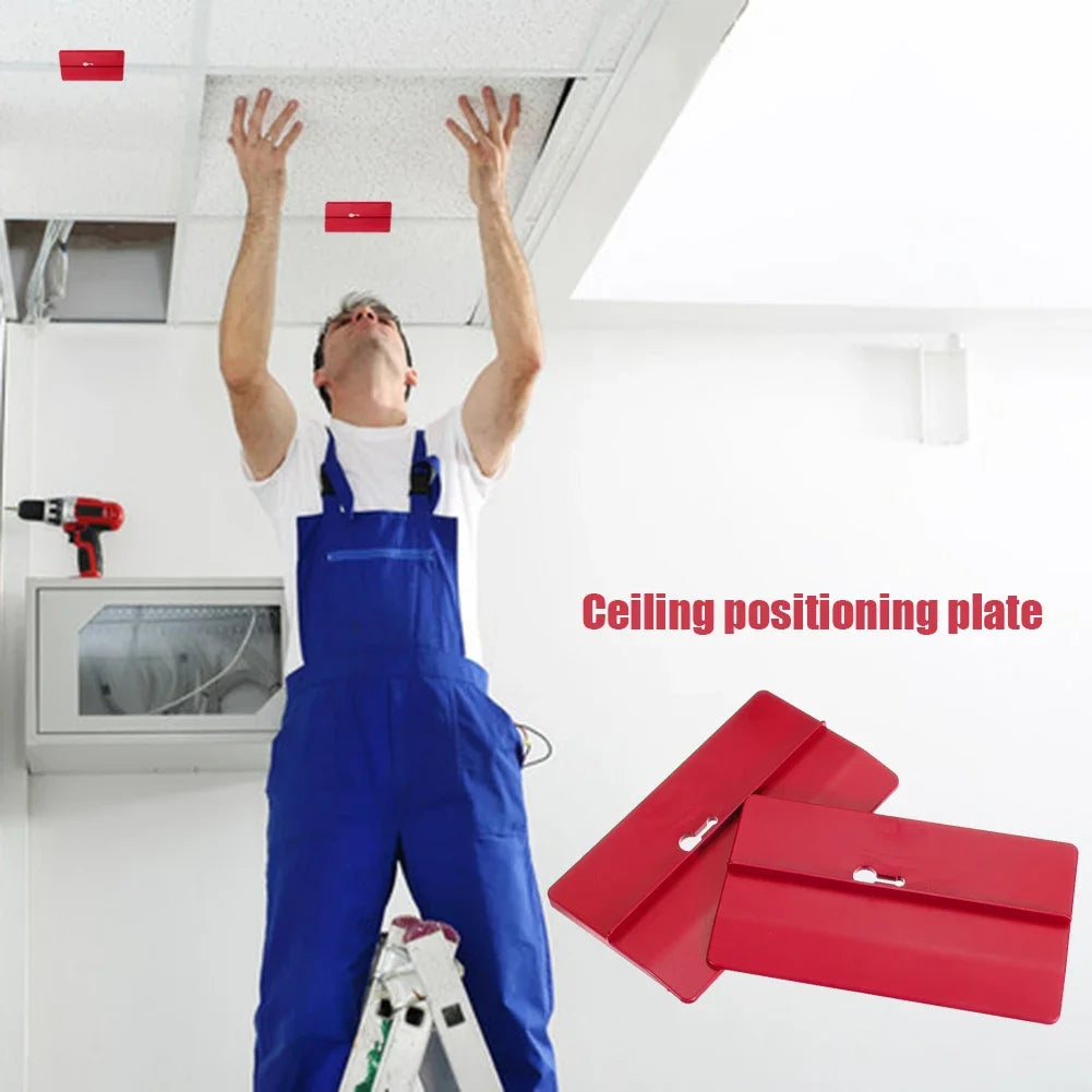 TINSOL 2/4pc Drywall Fitting Tool Plasterboard Fixing Tool Ceiling Positioning Plate Room Ceiling Sloped Wall Dec Carpenter Tool