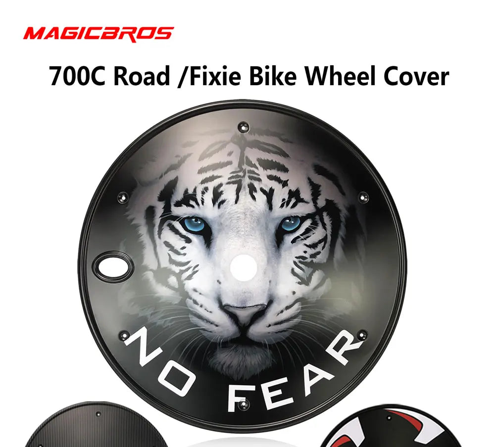 MAGICBROS 700C Wheel Cover Unisex Single Speed Gravel Road Bike 40MM 50MM 60MM 70MM Fixed Gear Bike 700C Closed Wheel Rim Cover