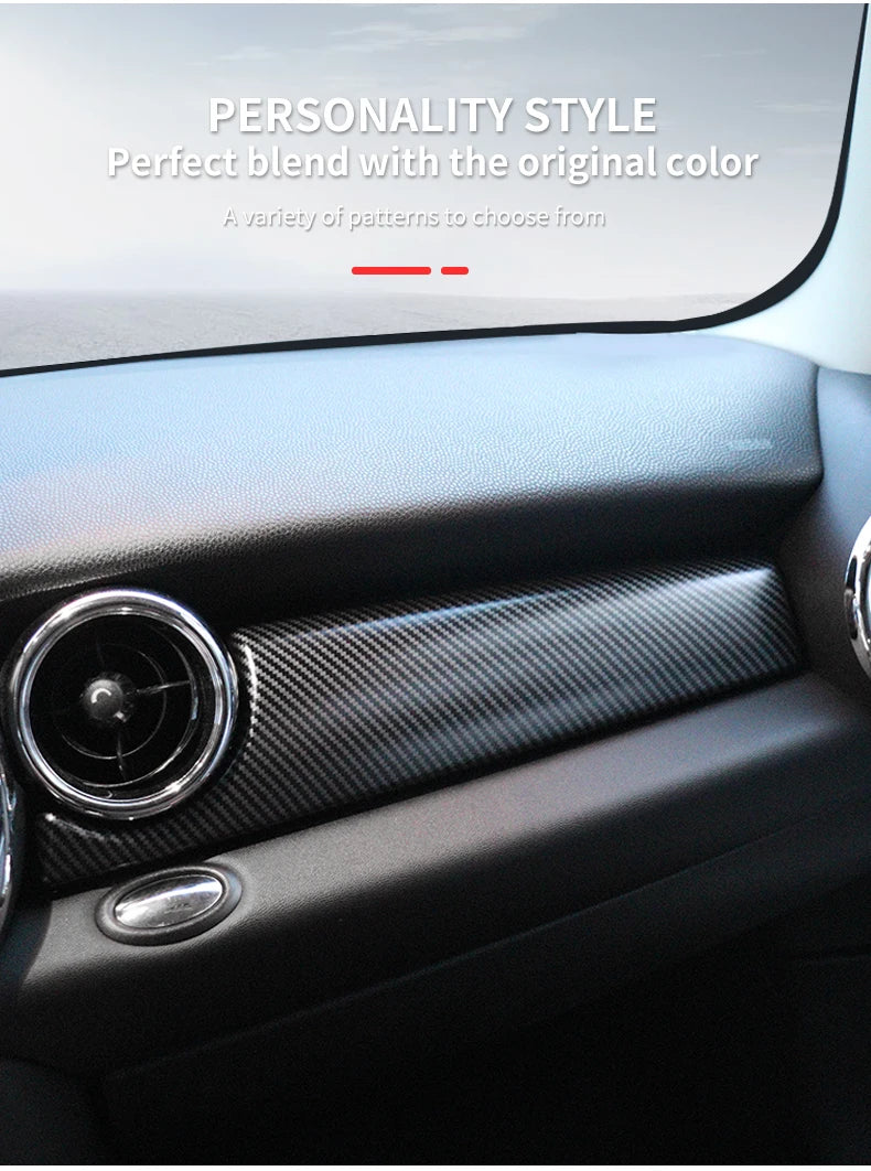 Car Dashboard Decal Leather Sticker For Mini Cooper R56 R55 R54 R57 R58 R59 Car Accessories Styling Only Left handdrive