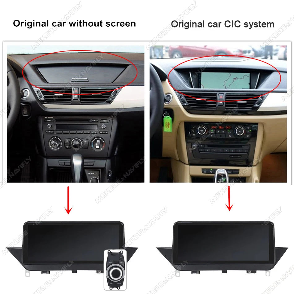 MEKEDE 128GB Android 14 Wireless CarPlay For BMW X1 E84 2009 - 2015 Car Multimedia Player DSP Android Auto GPS 8 Core Autoradio
