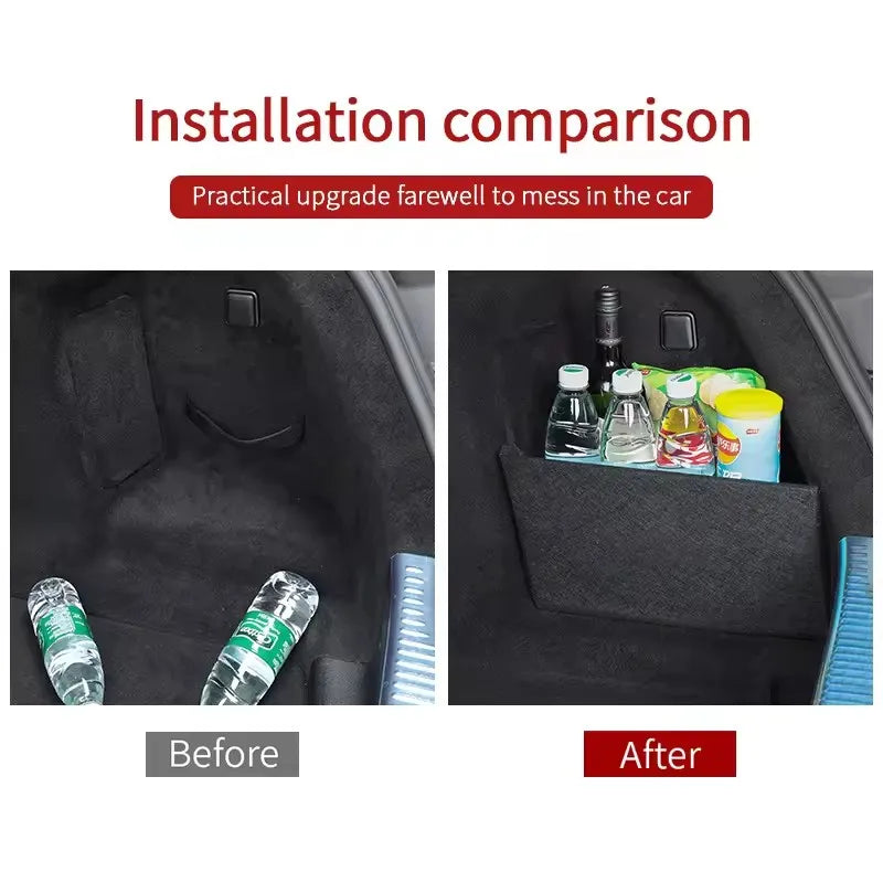 For Volkswagen Jetta VA3 2019~2026 2025 24 Car Organizer Trunk Side Partition Trunk Interior Storage Box Parts