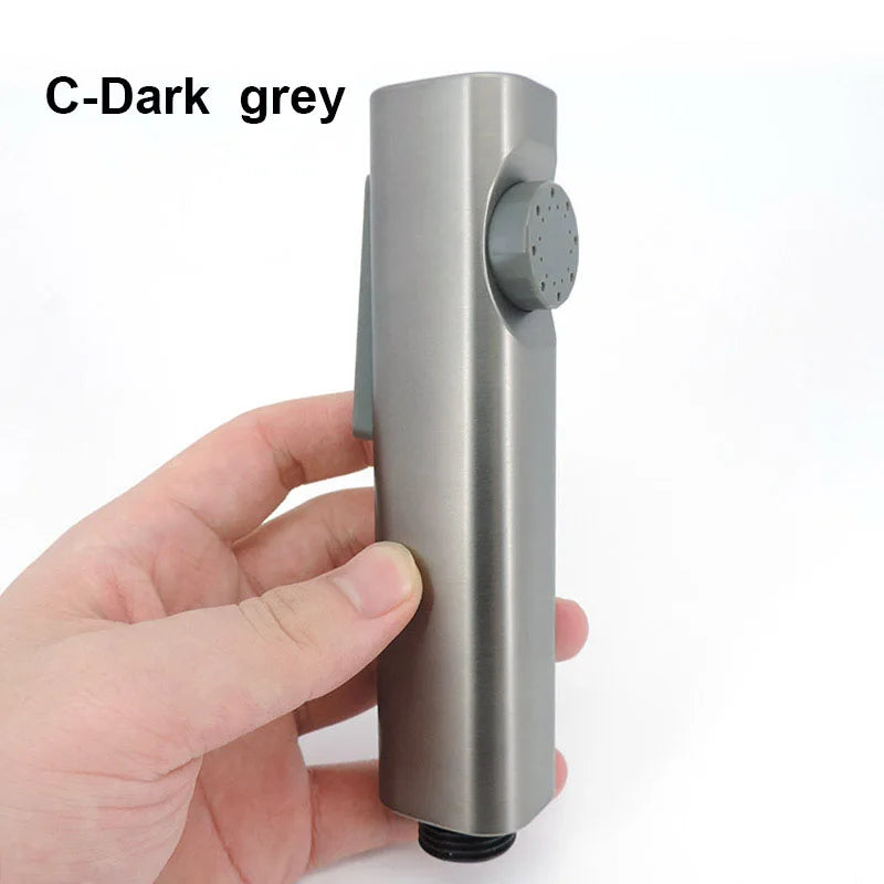white silver ABS self clean Handheld Bathroom Bidet Shower Head Toilet Sprayer Faucet Spray Nozzle holder hose for toilet seat