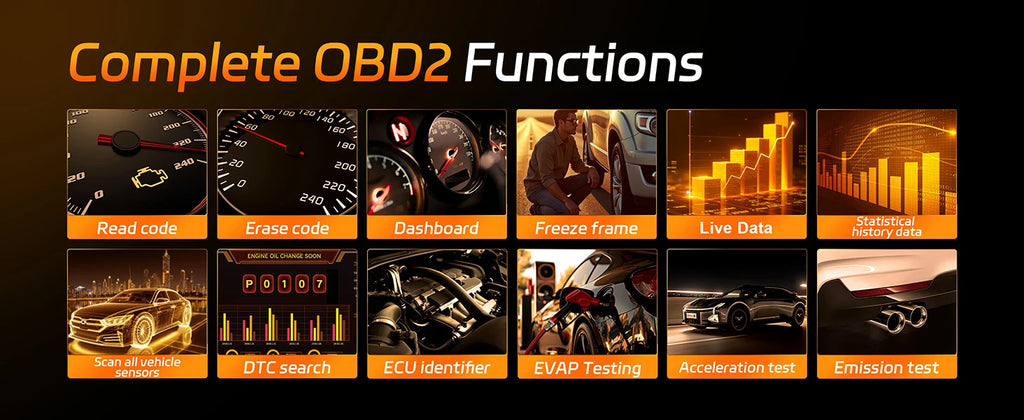 2026 KONNWEI KW905 Professional Car ELM327 OBD2 Scanner Bluetooth 5.0 for Android/IOS Code Reader Car Scanner Diagnostic Tool