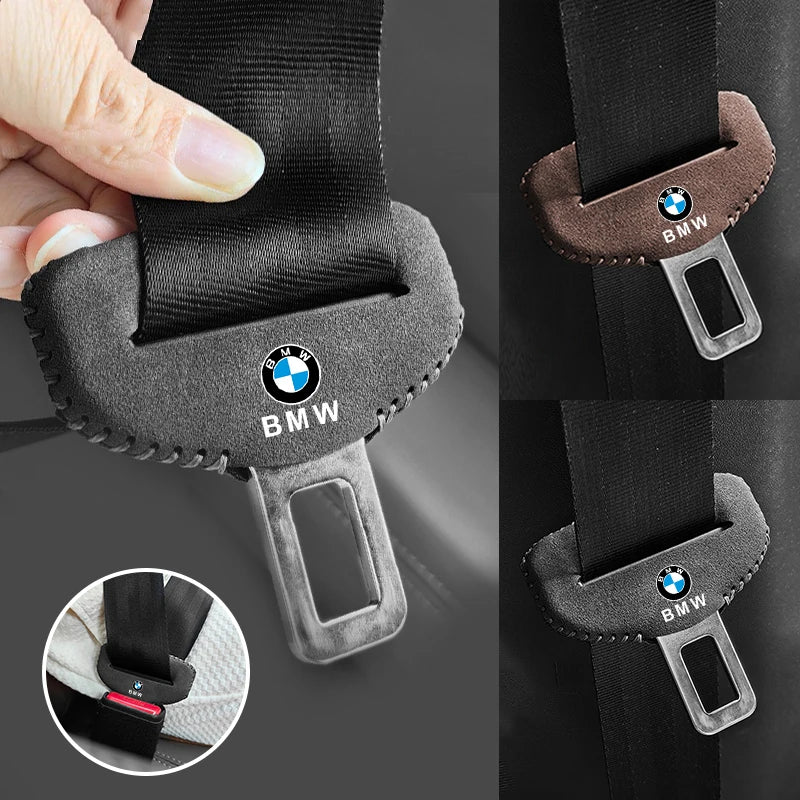 2pcs Car Seat Belt Cover Clip Anti-scratch Buckle Protective Cover For BMW X3 X5 M5 M3 E46 E90 E60 F10 E39 F30 E36 G30 E87 E70