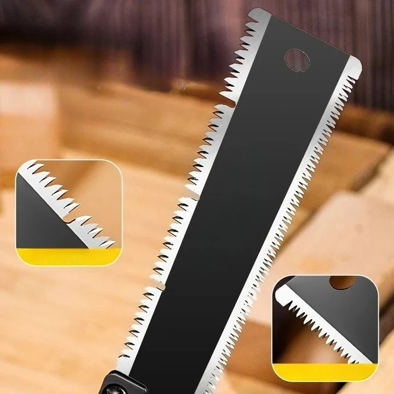 SK5 steel double-sided hand saw Ultra-sharp garden fruit tree pruning hand saw portable mini woodworking dedicated one-handed