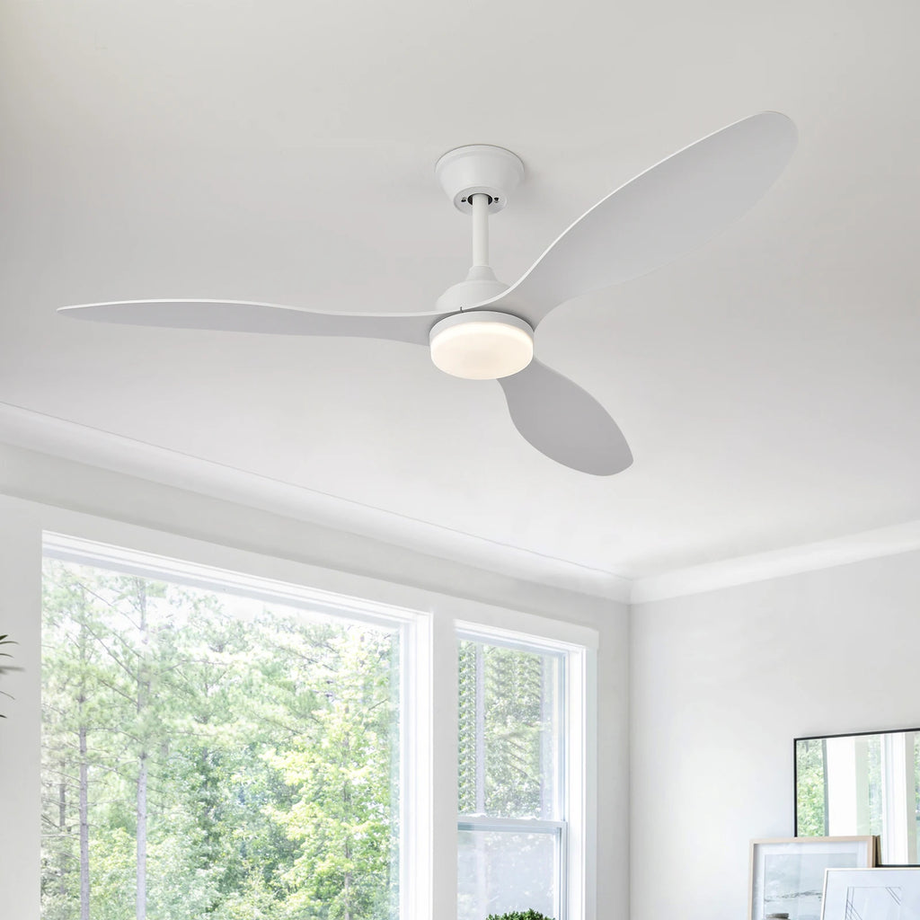 Ventilateur de plafond avec lumière, Ventilateur de plafond discret de 25 pouces/42 pouces/52 pouces avec télécommande, Pour intérieur et extérieur couvert