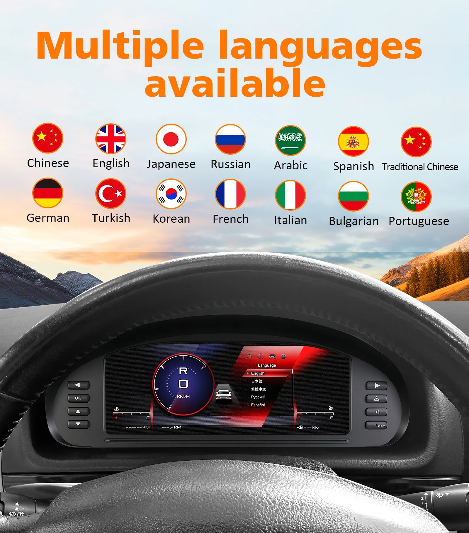 Hizpo Auto Lcd Dashboard Panel for Peugeot 407 407SW 2004-2010 Digital Cluster Instrument Display Snelheidsmeter Virtual Cockpit
