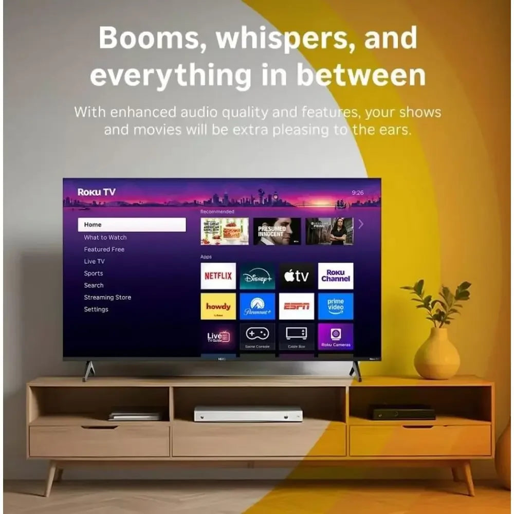 Téléviseur intelligent Hiro TV 40" 1080p Full HD avec Dolby Audio pour le streaming, LED Direct Lit, avec Wi-Fi, Bluetooth, 3 ports HDMI - H40C3C