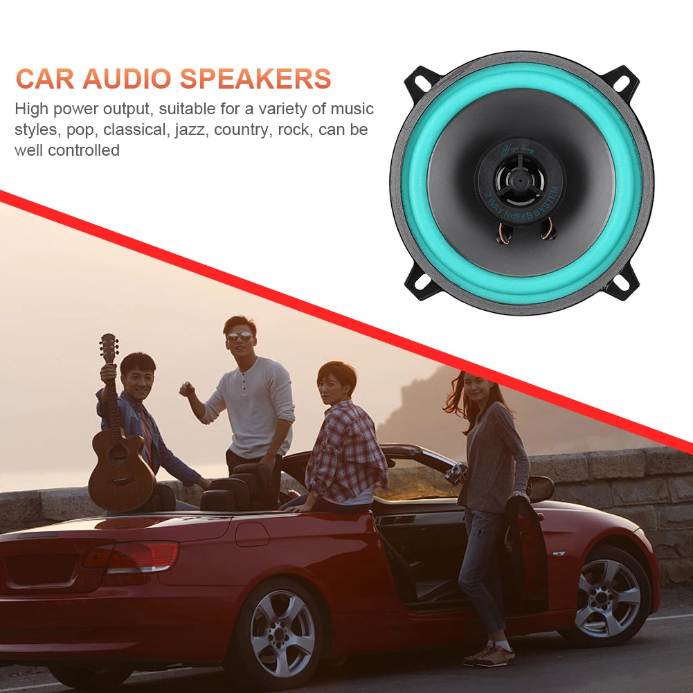 4/5/6.5 Inch Car Speakers Coaxial Subwoofer 100W/160W Universal Automotive Audio Music Full Range Frequency Car Stereo Speaker