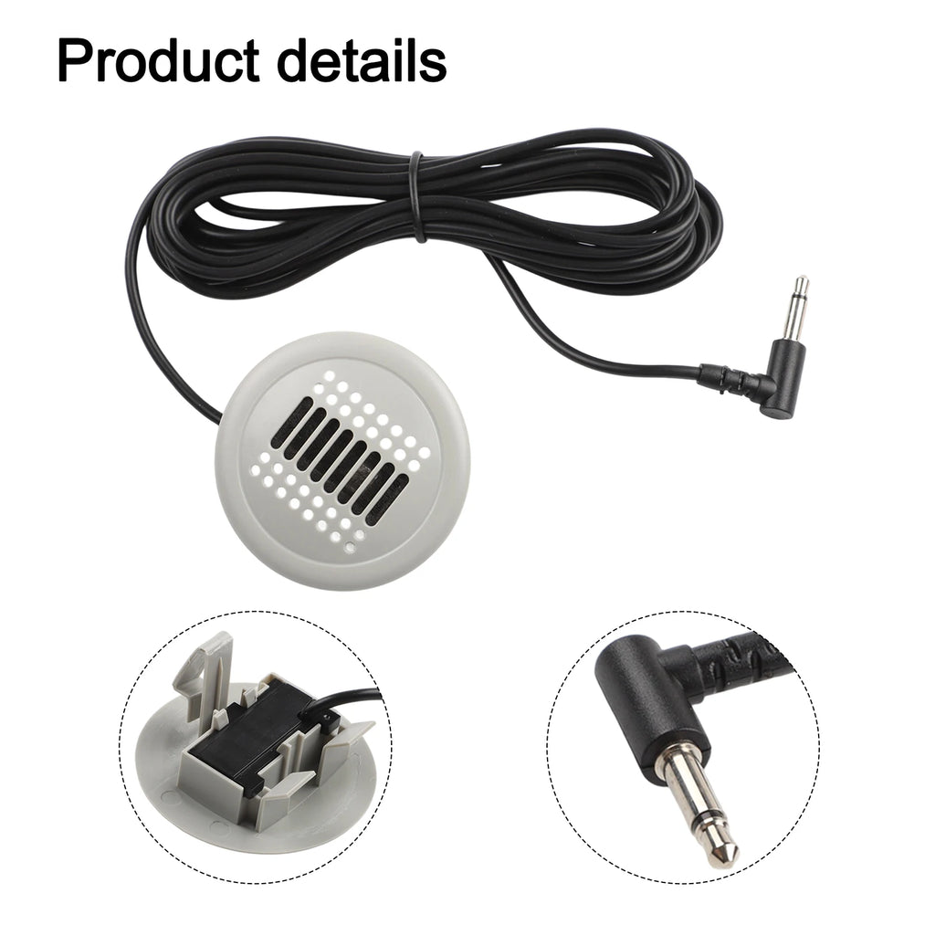Car Audio Setup 3.5MM Microphone Wired Microphone For Android Radio Vehicle Microphone Non-deformed Design Practical Functions
