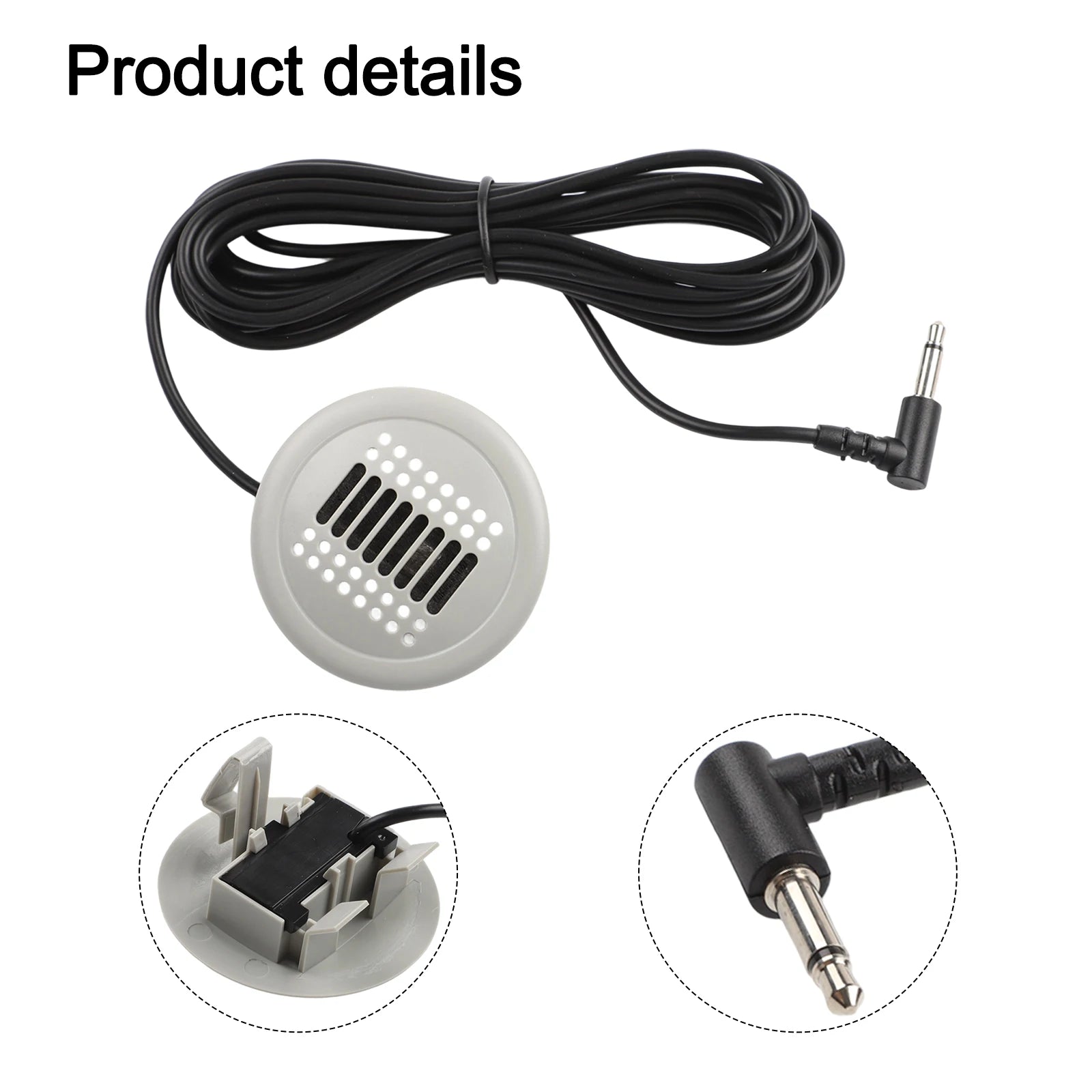 Car Audio Setup 3.5MM Microphone Wired Microphone For Android Radio Vehicle Microphone Non-deformed Design Practical Functions