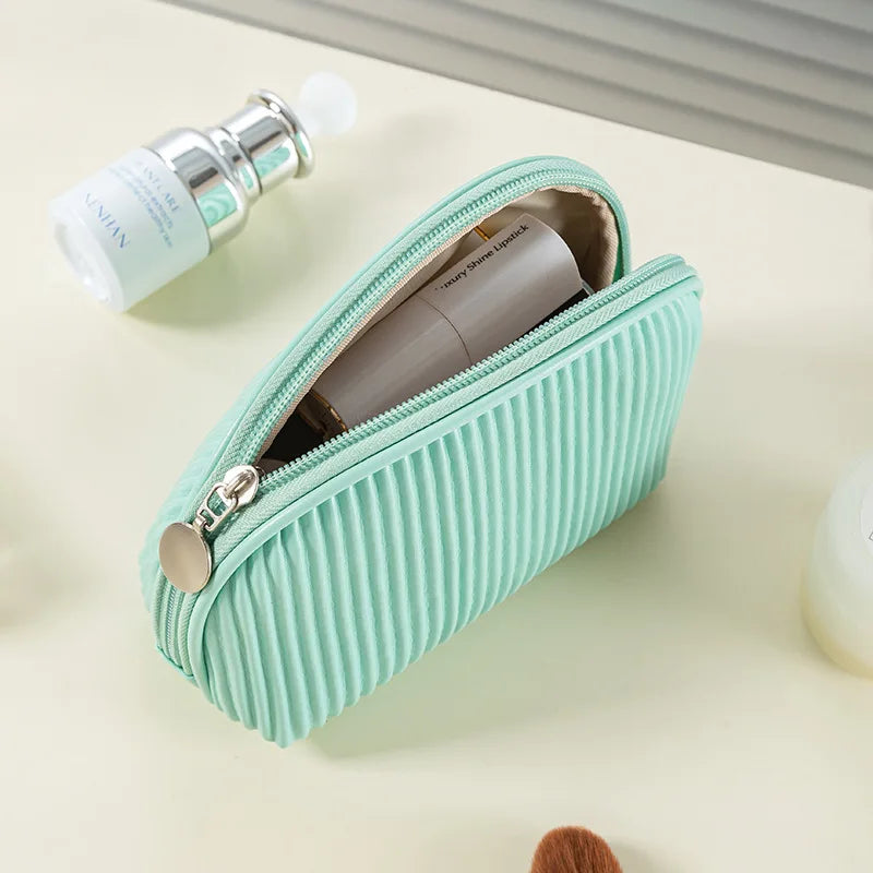New 3PCS Makeup Bag Set for Women – Lightweight PU Leather Travel Cosmetic Organizer, Fashion Portable Vanity Pouch Kit