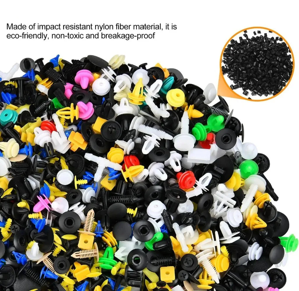 1000Pcs Mixed Car Buckle Car Bumper Door Panel Fixed Clip Universal Car Clip Mixed Car Bumper Fender tive Door Panel Prot
