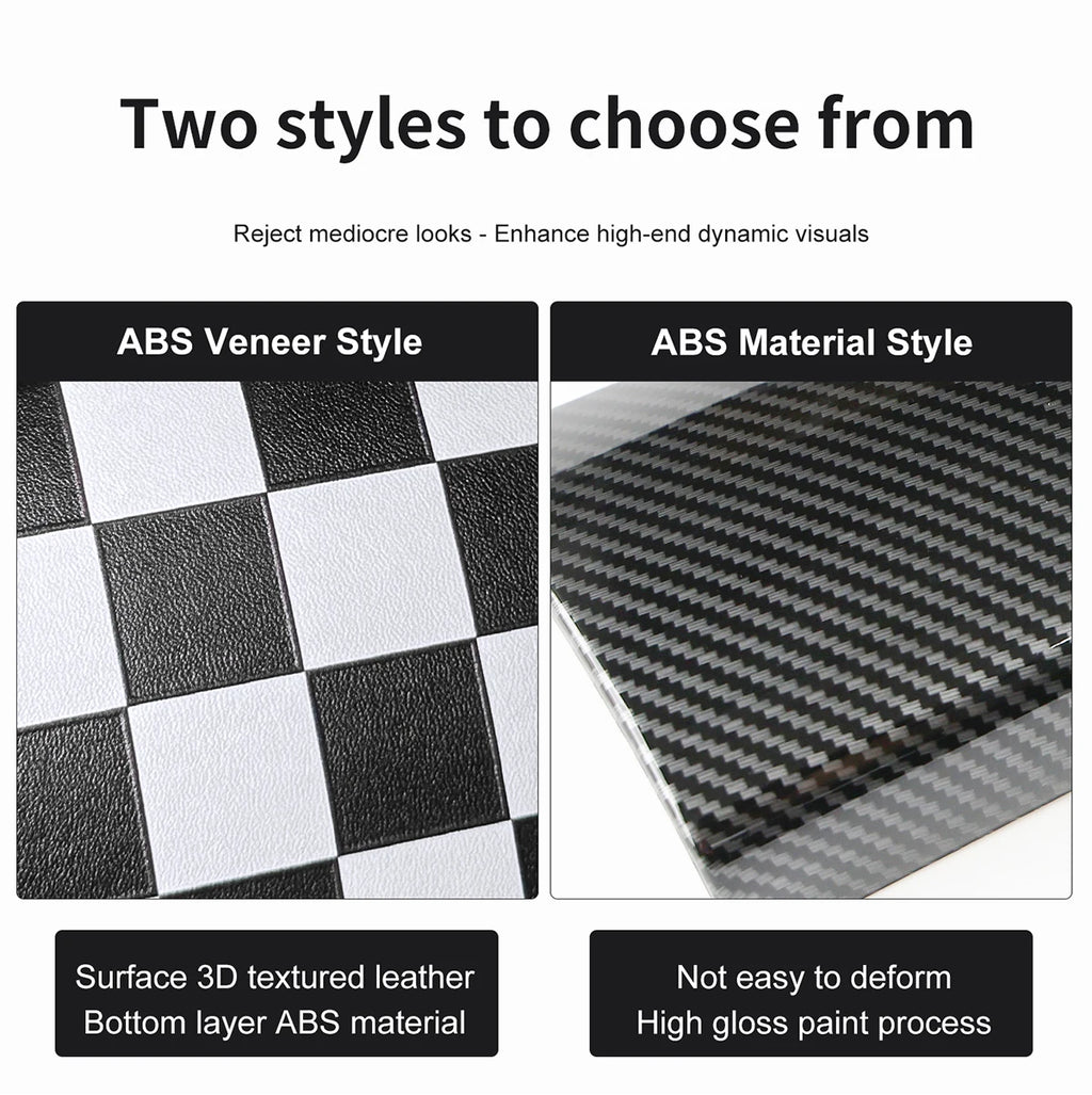 Car Dashboard Decorative Shell ABS Leather For Mini Cooper F55 F56 F57 2014-2021 Center Console Decorative Shell Car Accessories