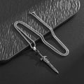 Personality Design Punk Goth Style Sword Drop Dangle Earrings for Men New Trend Hip Hop Rock Party Jewelry Y2K Accessories