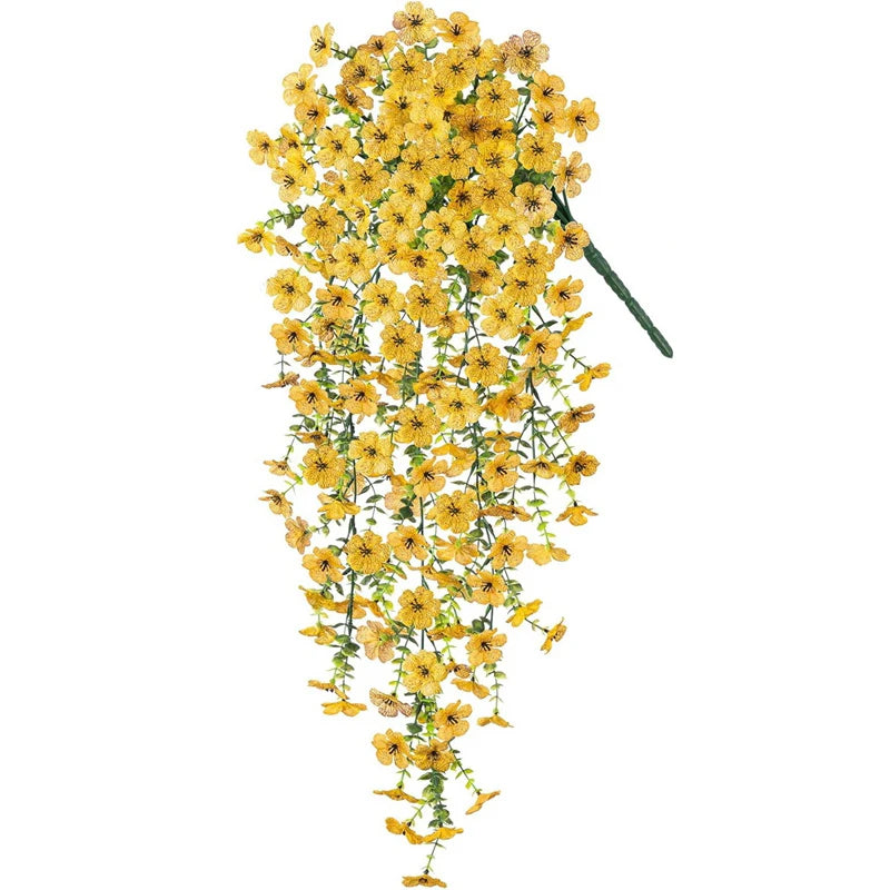 Artificial Plants and Flowers Artificial Hanging Flower UV Resistant Garden Yard Balcony Fake Plant Wedding Party Outdoor Decor