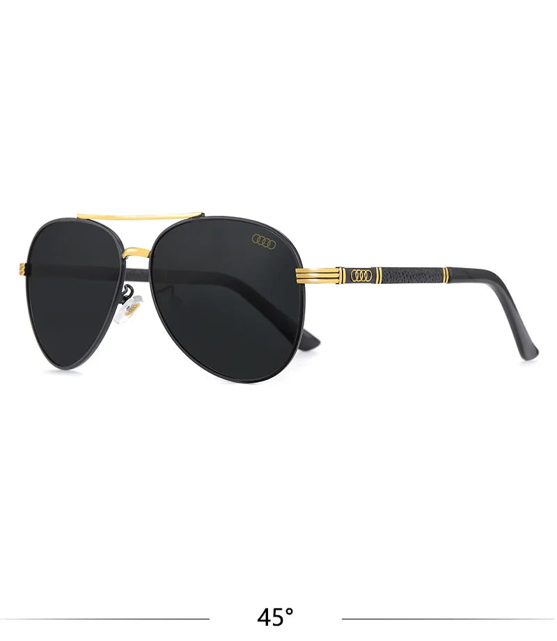 For audi High end luxury men driving polarized sunglasses, brand luxury design anti glare, men women Driver goggles gentlemanly