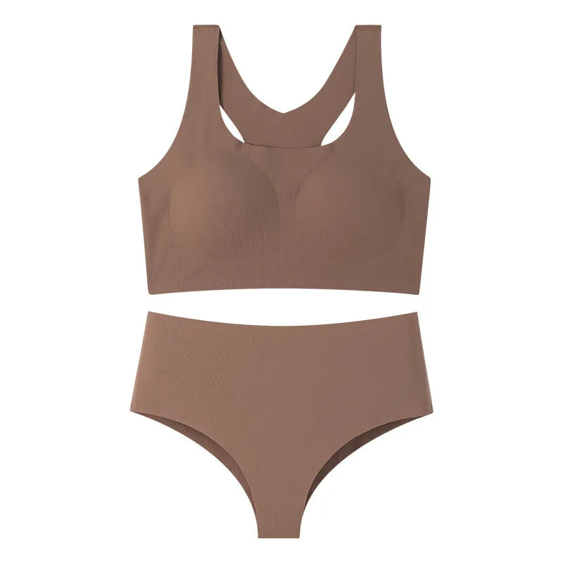 Women's Seamless Bra and Panty Set Racerback Smooth Everyday Lingerie 2026