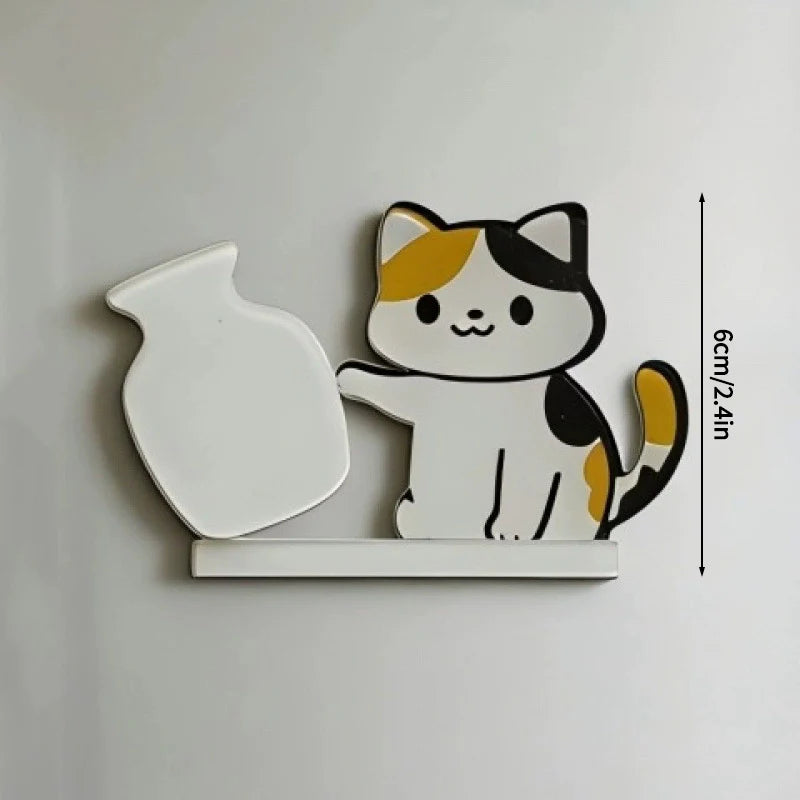 Cat Accessories Cat Whiskers Collector Cats Hair Storage Box Cute Cats Refrigerator Magnet Accessories for Cats