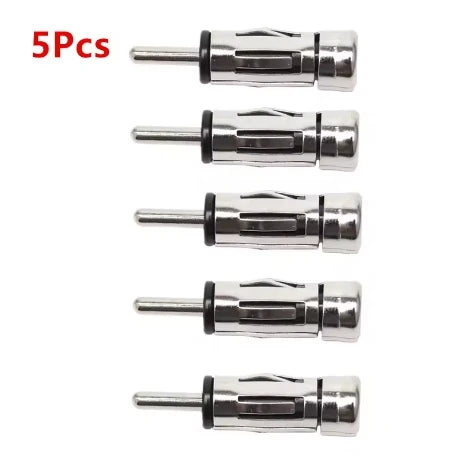 1/5PCS Car Radio Antenna Adapter ISO to DIN Connector Plug Stereo Autoradio Mast Aerial Accessories for Vehicle Audio System