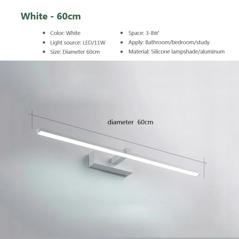 DINDALLED Modern LED Wall Lamp Aluminum Home Decoration Line Lamp  For bathroom Bedroom applique mural indoor lighting fixture