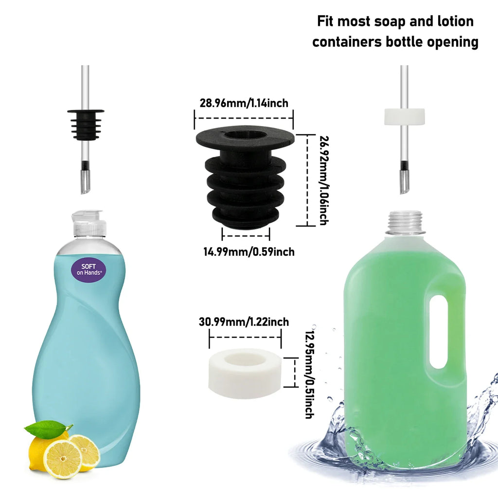 Soap Dispenser Extension Tube Kit For Kitchen Accessories Bathroom Stainless Steel Built In Liquid Soap Detergent Dispensers