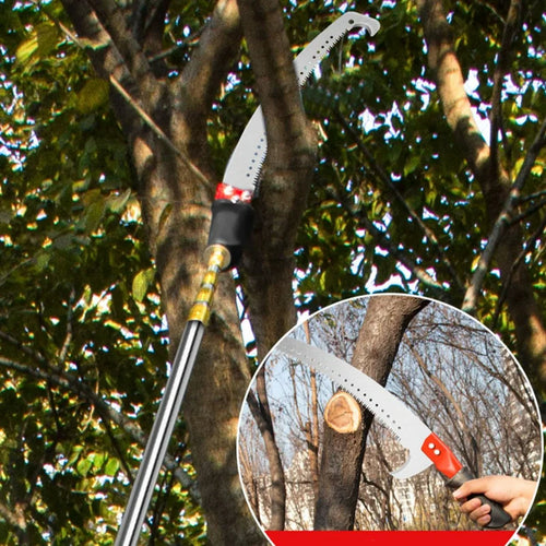 3 M long telescopic rod pruning saw portable garden fruit tree pruning tool multi-functional high altitude high branch saw