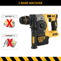 DEWALT DCH273 20V Brushless Rotary Hammer 2.1J Impact Energy 360° Handle 6.0Ah Battery for Concrete Brick Stone Drilling