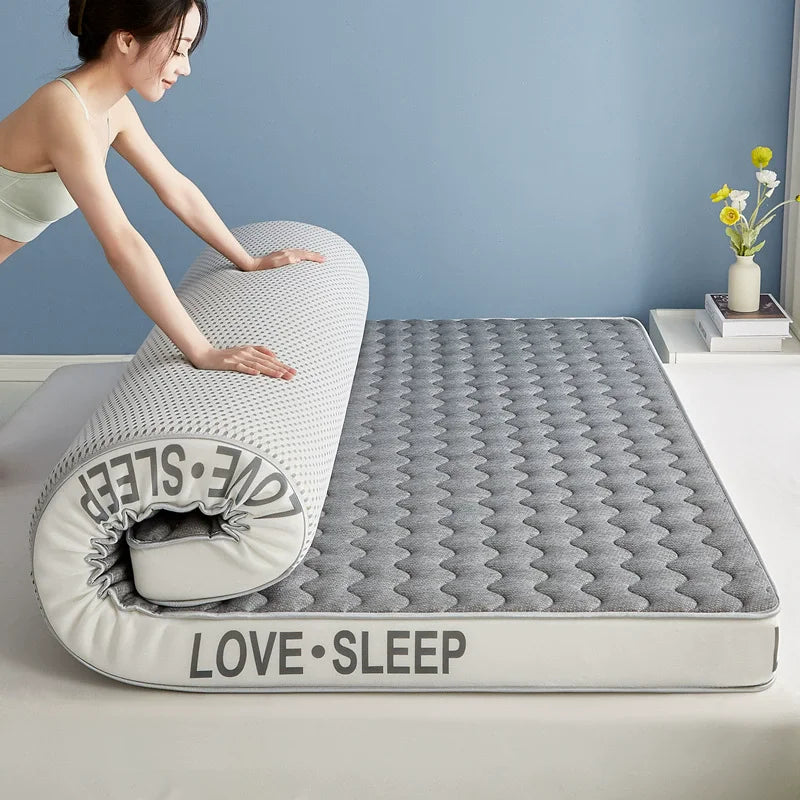 Single Tatami Mattress Hard Cushioned Memory Cotton Latex for Home Bedroom Dormitory Student - Dormitory Style Bedding