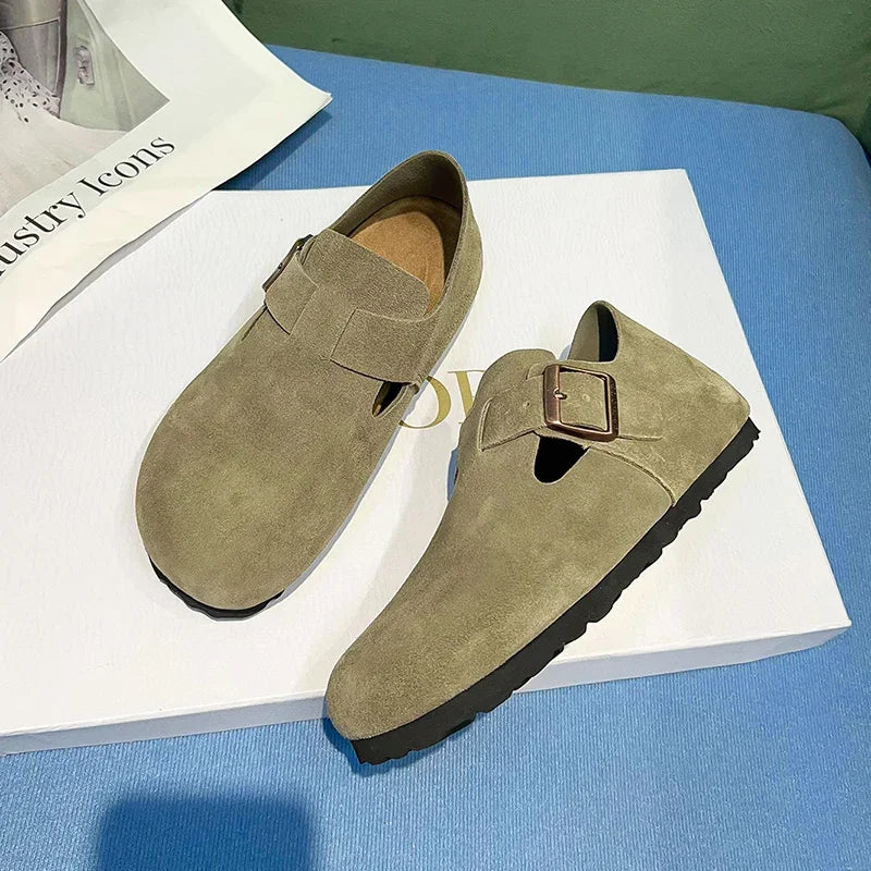 Top Quality New Leather ink panties For Women And Men Fashion Summer All-Match Sandals Shoes soft-Soled susal Sandals