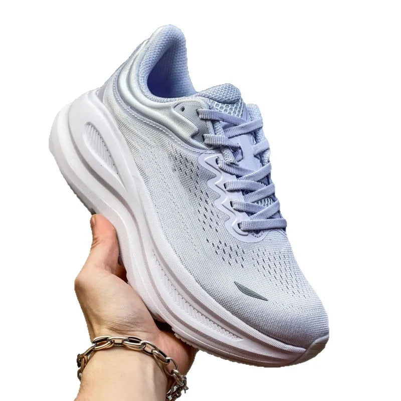 Trendy Unisex Breathable Mesh Running Sneakers, Lightweight Shock-Absorbing Casual Running Shoes